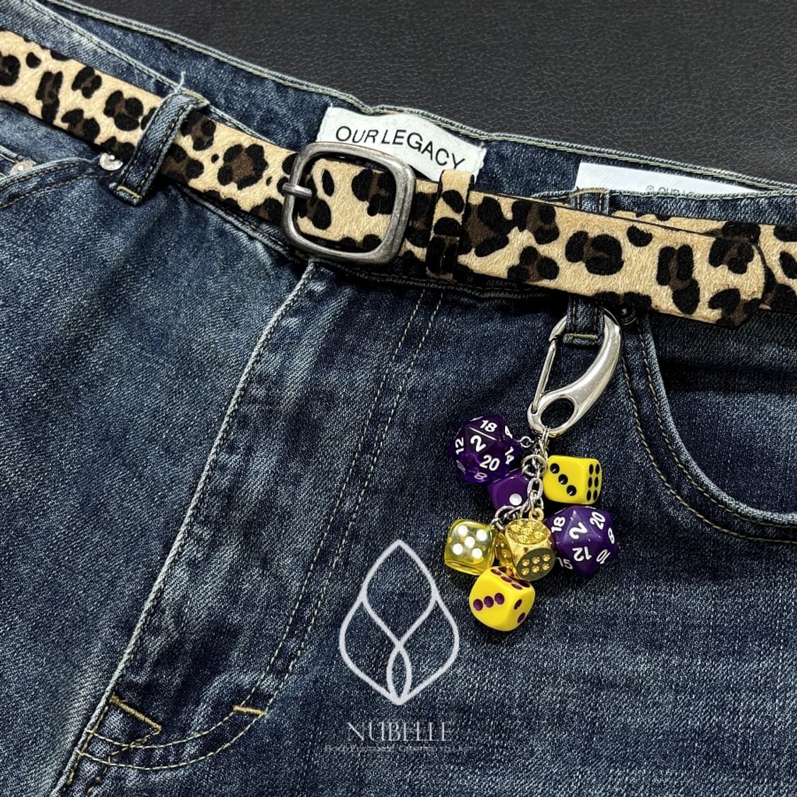 🌗 Leopard hair belt / 호피 송치털 베이직 벨트 상품이미지2