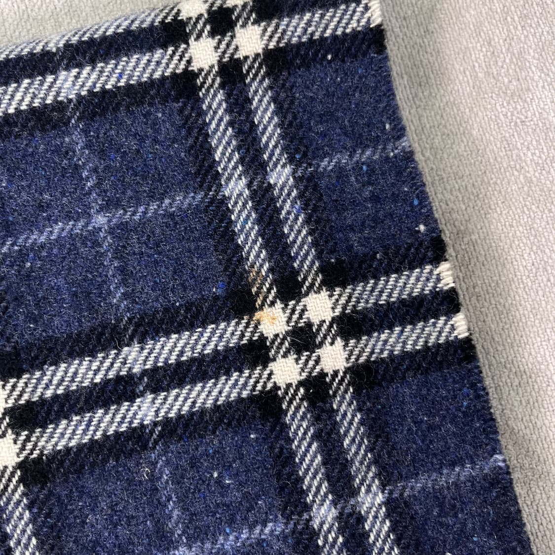 버버리 노바체크 캐시미어 블루 머플러 상품이미지4