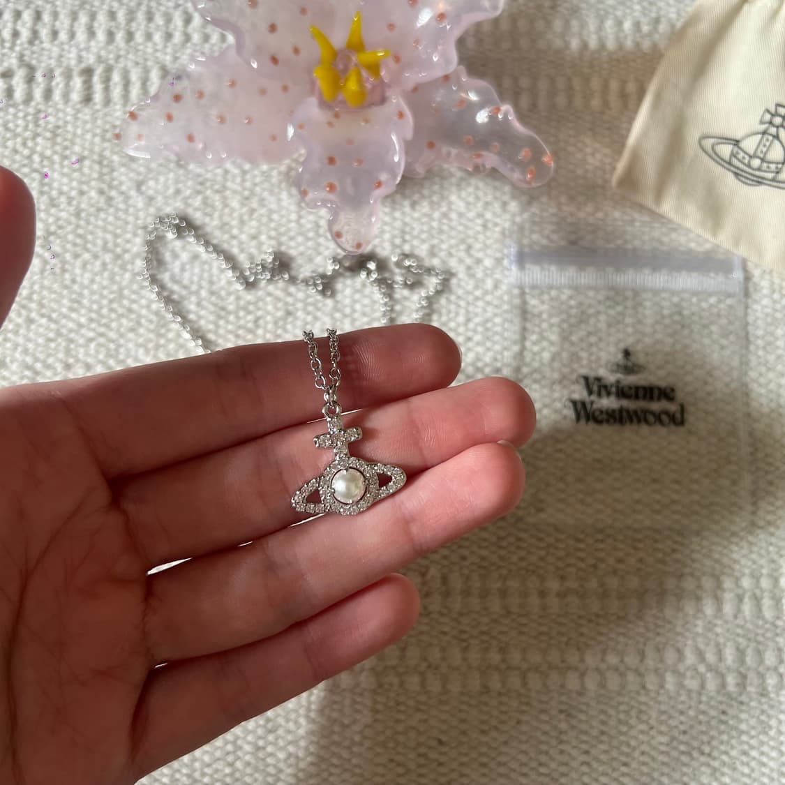 비비안웨스트우드 올림피아 펄 펜던트 네크리스 상품이미지5
