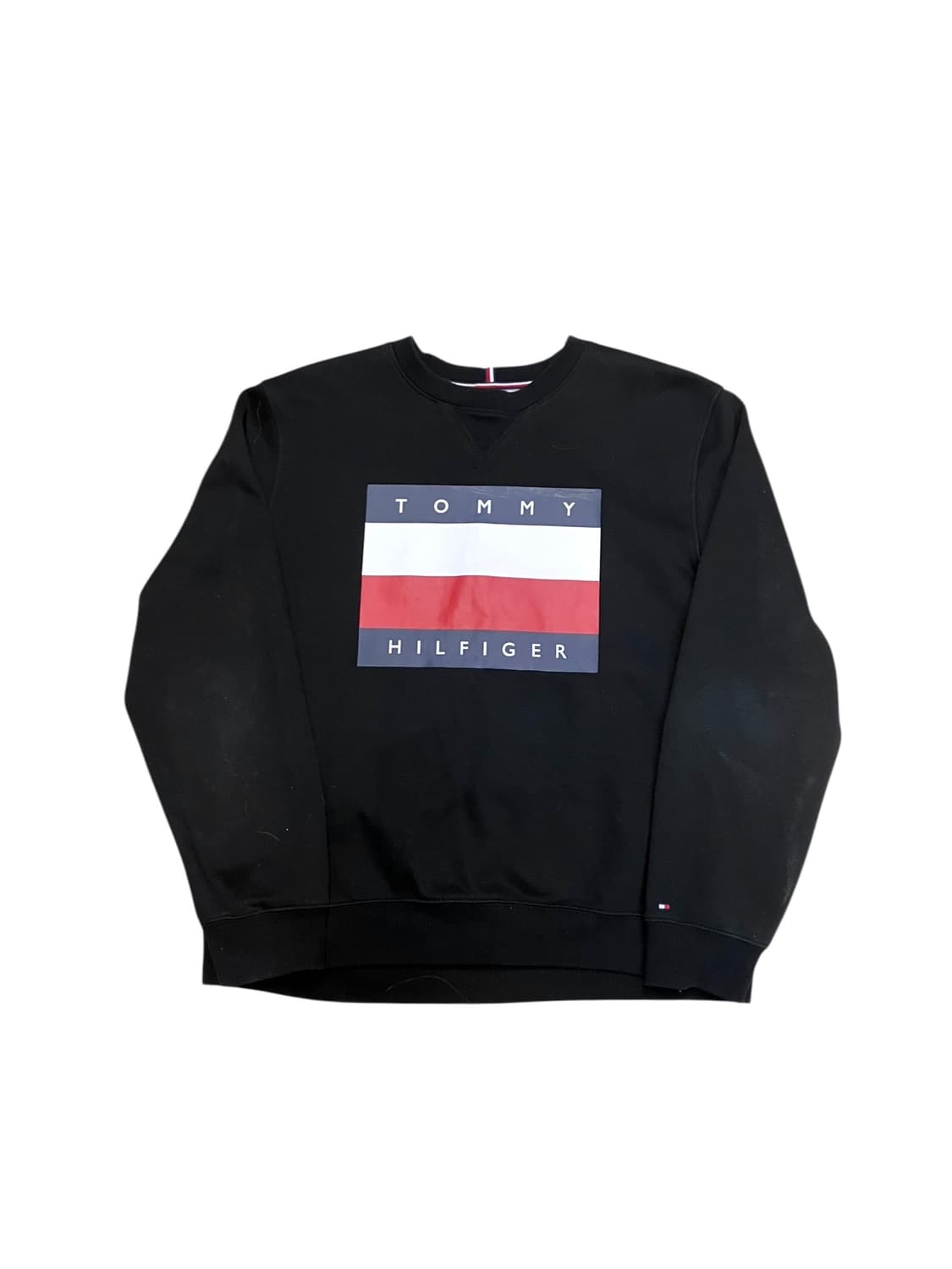 타미힐피거 프린팅 맨투맨 블랙 XL  #csz2714 상품이미지3