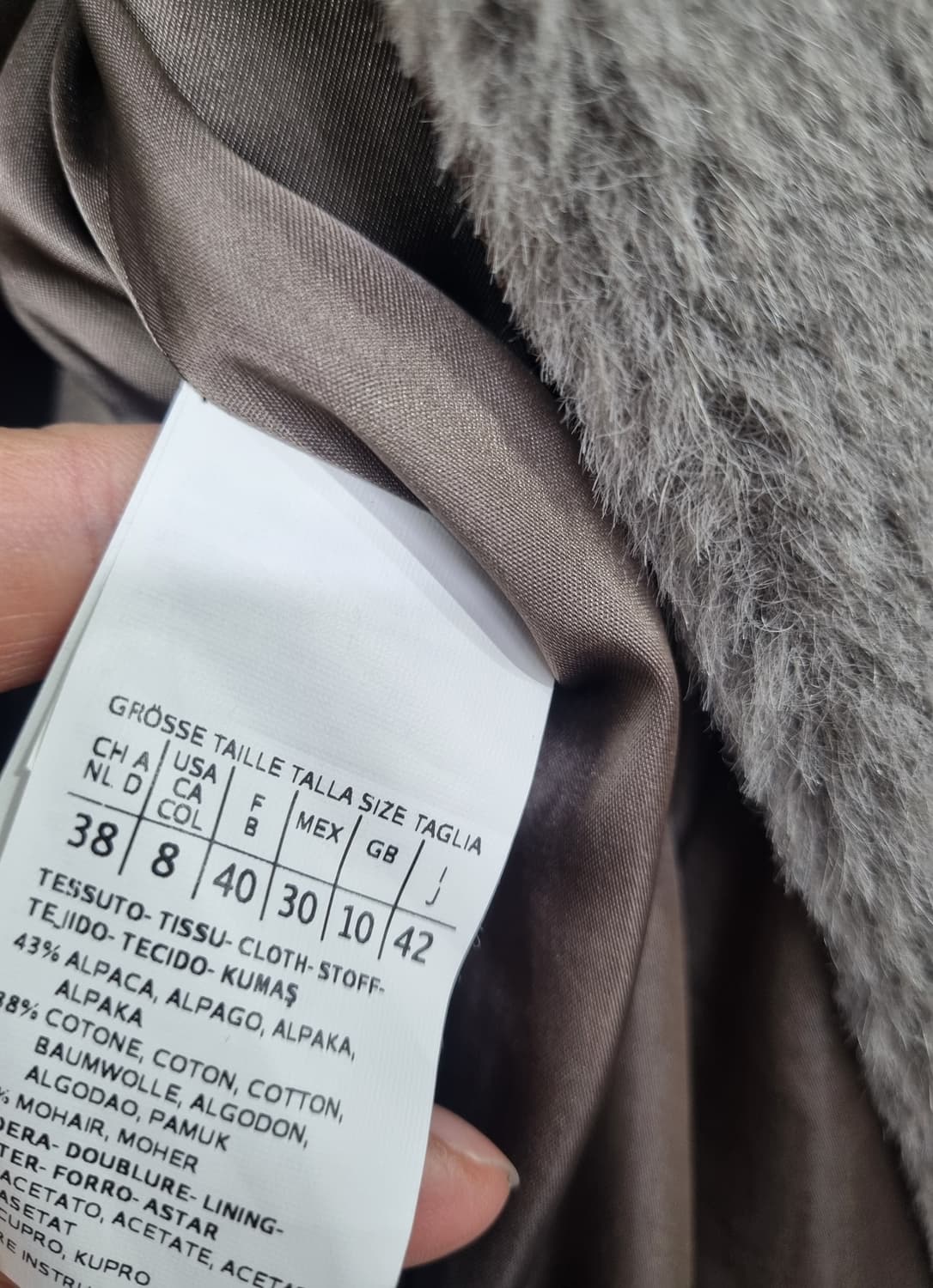 정품) 막스마라 알파카 코트  상품이미지7