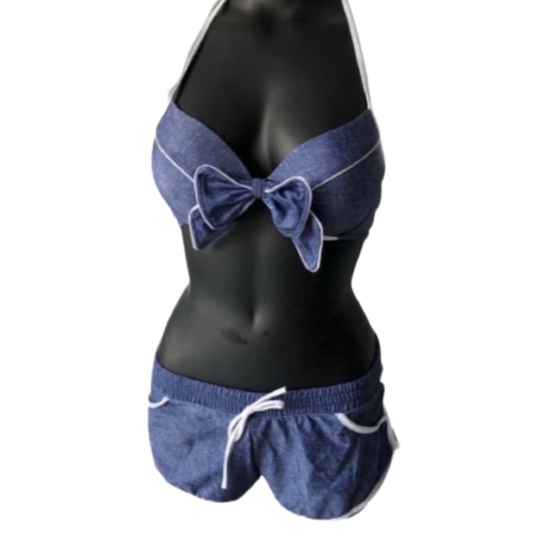 빈티지 리본 홀터넥 비키니 상품이미지2