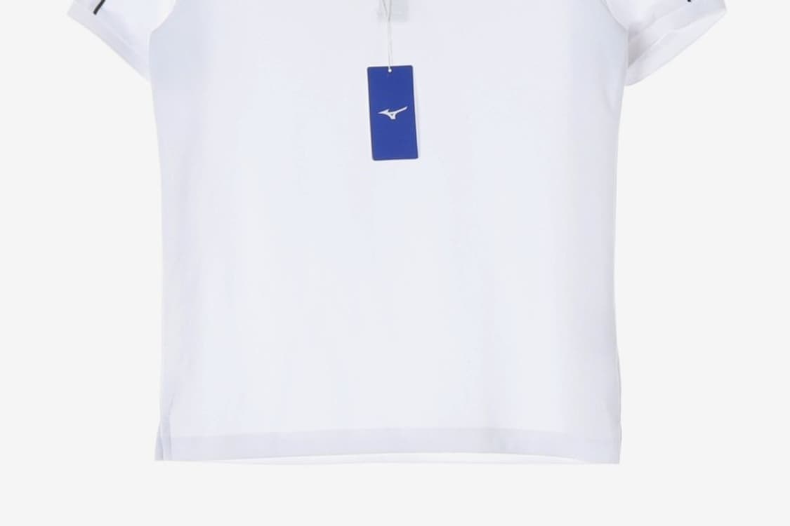 MIZUNO 기능성 라인 배색 반팔 카라 티셔츠 M 상품이미지4