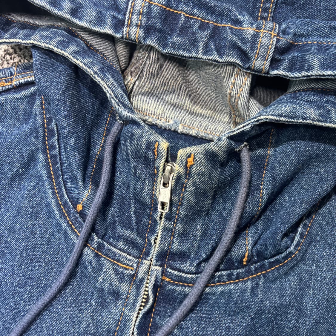 위캔더스 W 데님 후드 집업 (XL) 상품이미지4