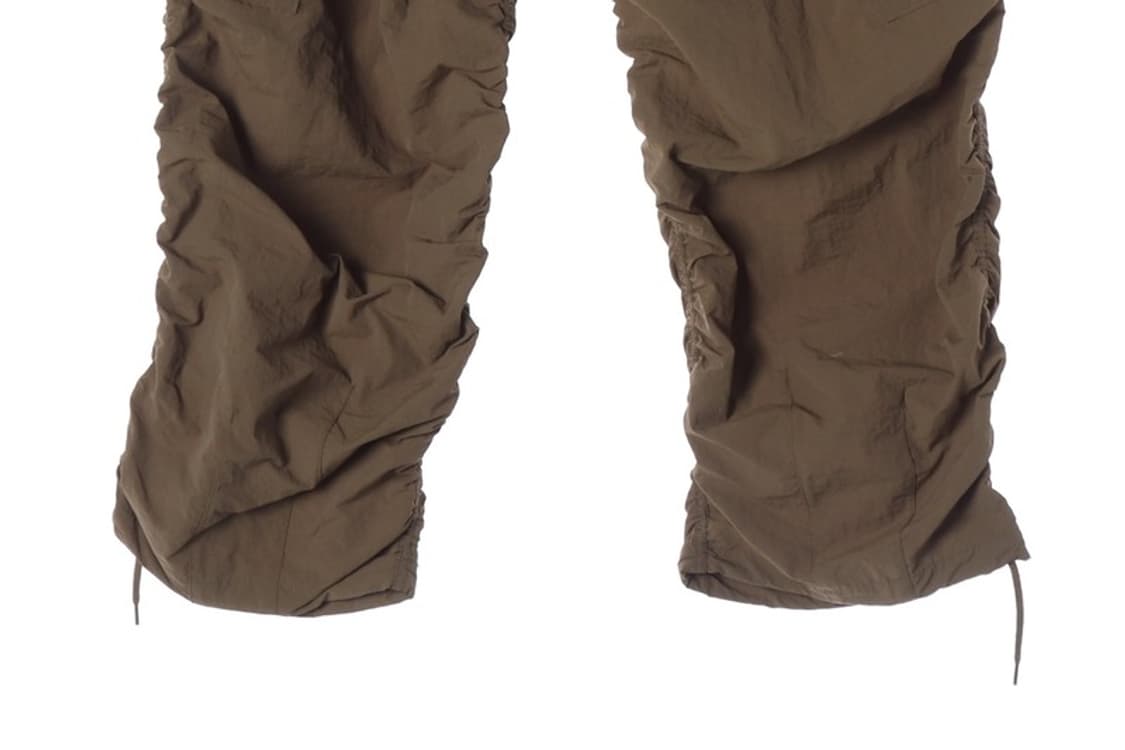 엑스톤즈 나일론 셔링 파라슈트 카고 팬츠 브라운 M 상품이미지5