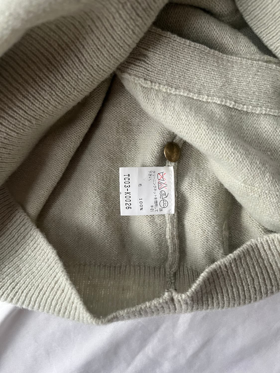 츠모리 치사토 노르딕 울 포켓 니트 가디건 스웨터 상품이미지5