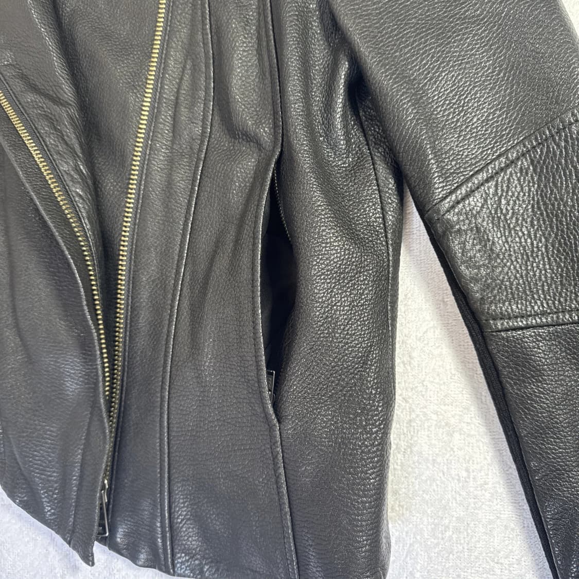 헬무트 랭 램스킨 레더 바이커 재킷 상품이미지4