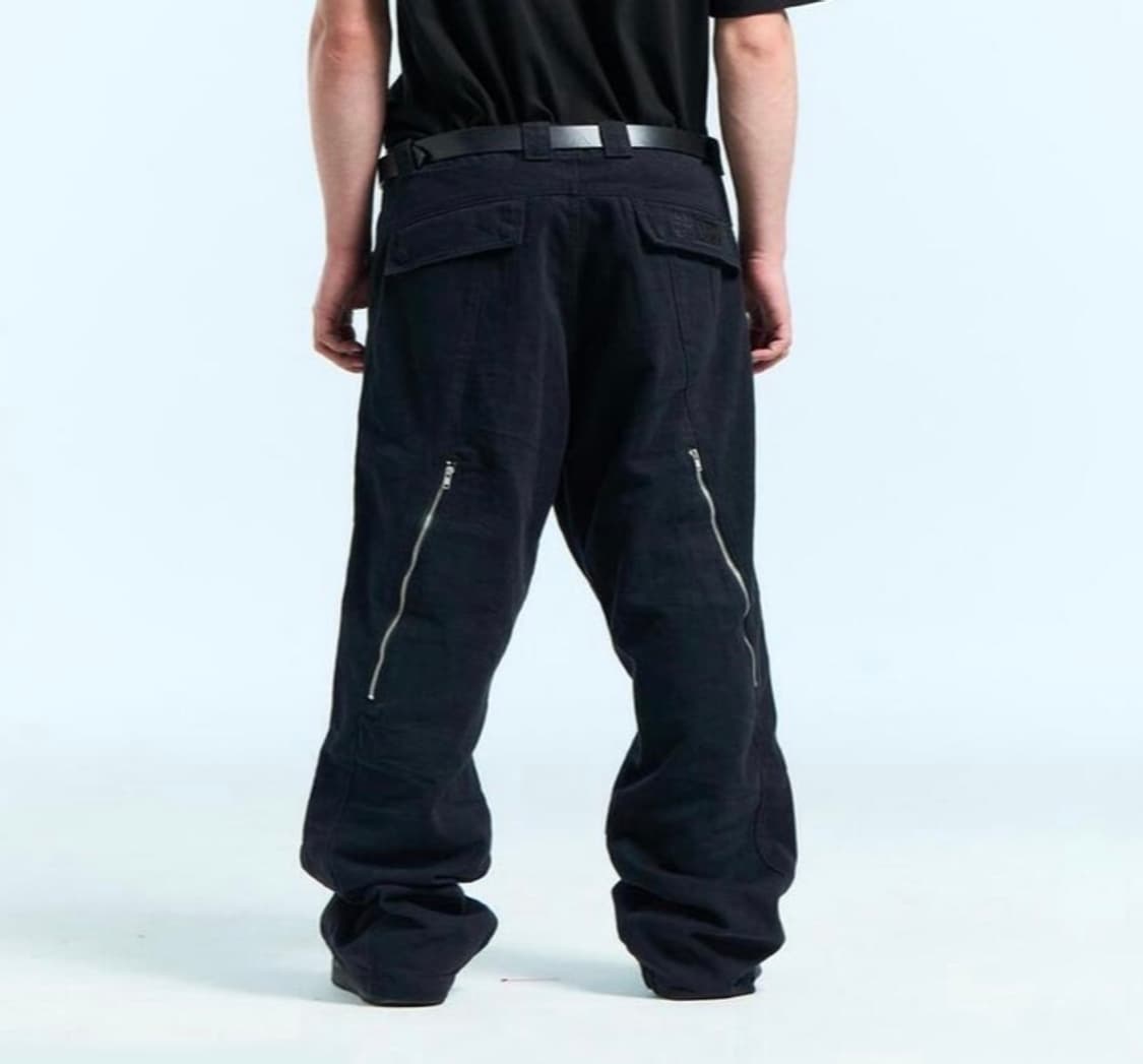 [S 구매] MPa Wave Zipper Pants - Black 상품이미지1