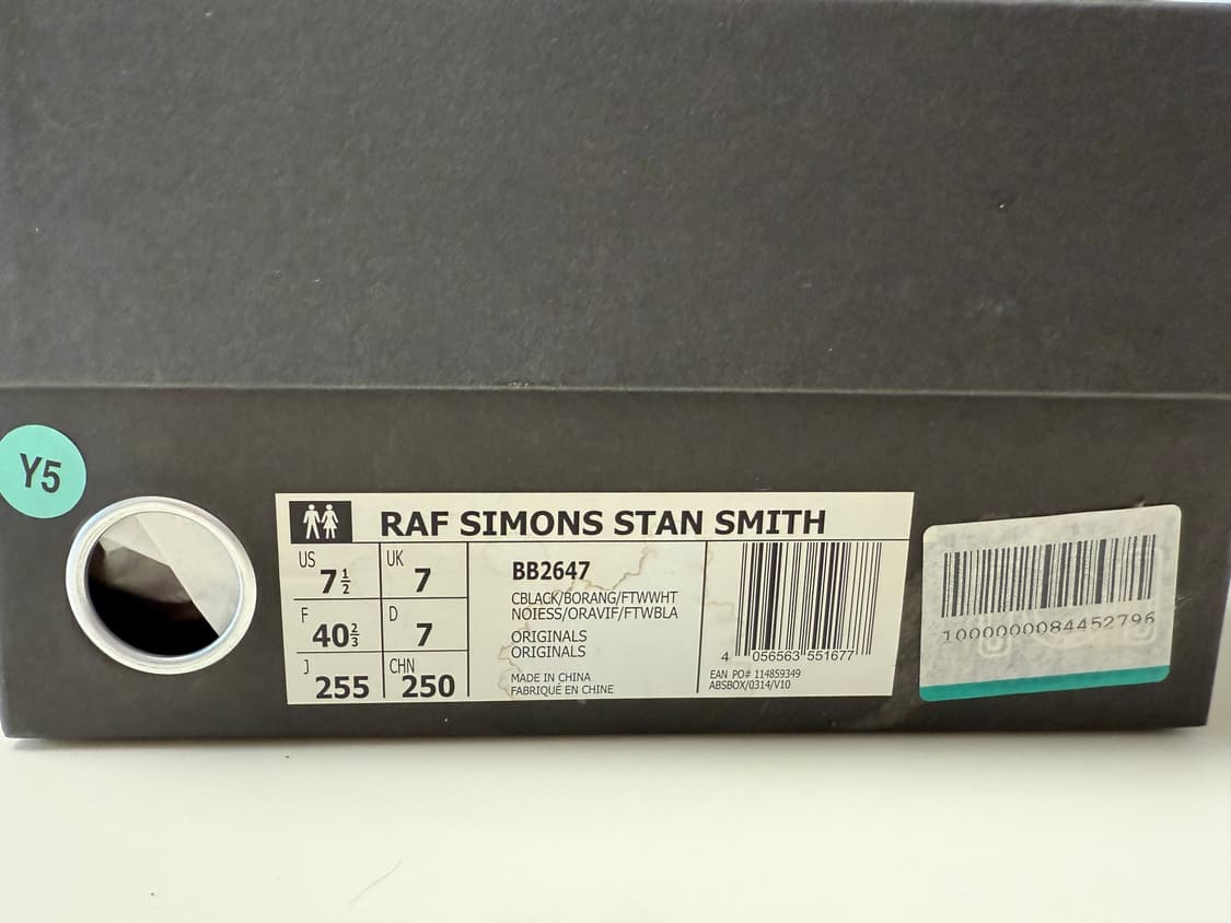 라프시몬스 아디다스 스탠스미스 255mm 상품이미지7