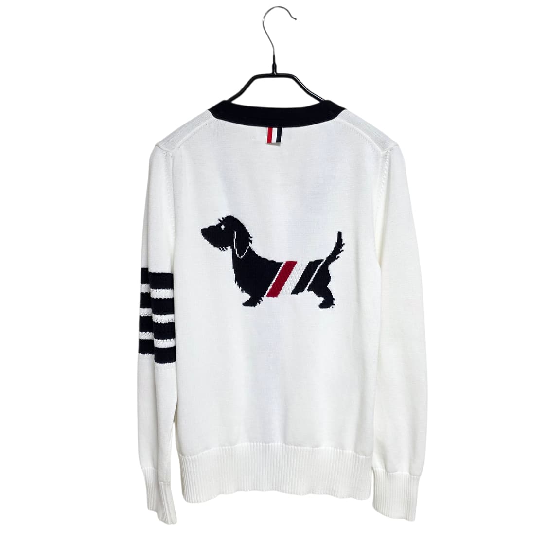 톰브라운 여성 4바 헥터 인타르시아 가디건 상품이미지2