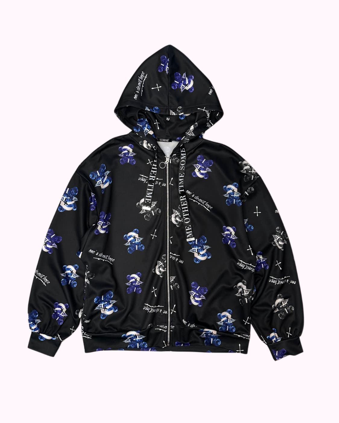 goth bear hood zip-up 상품이미지2