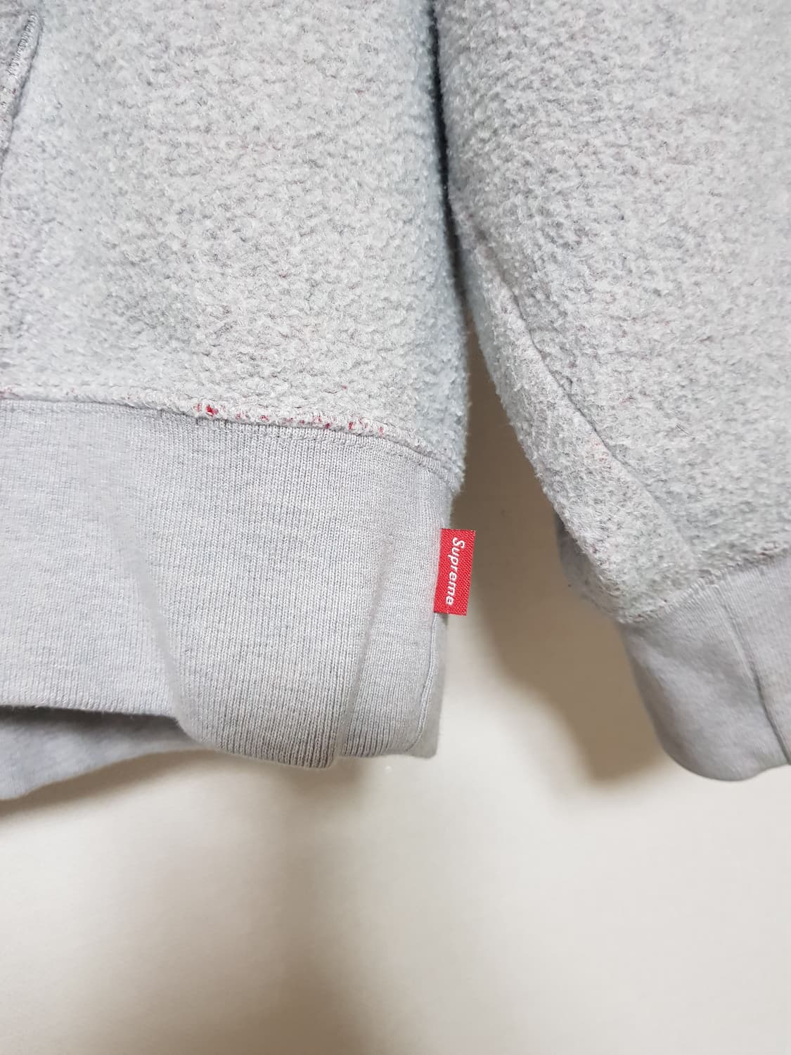 슈프림 인사이드아웃 박스로고 후드 티셔츠 그레이 상품이미지6