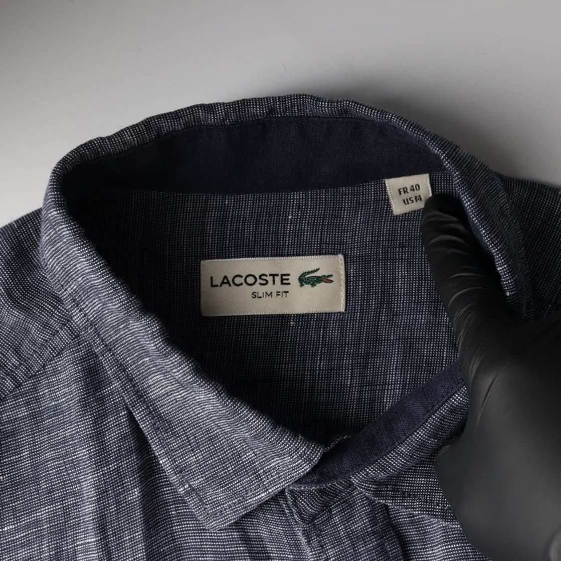 라코스테 슬림핏 린넨 셔츠 40 상품이미지5