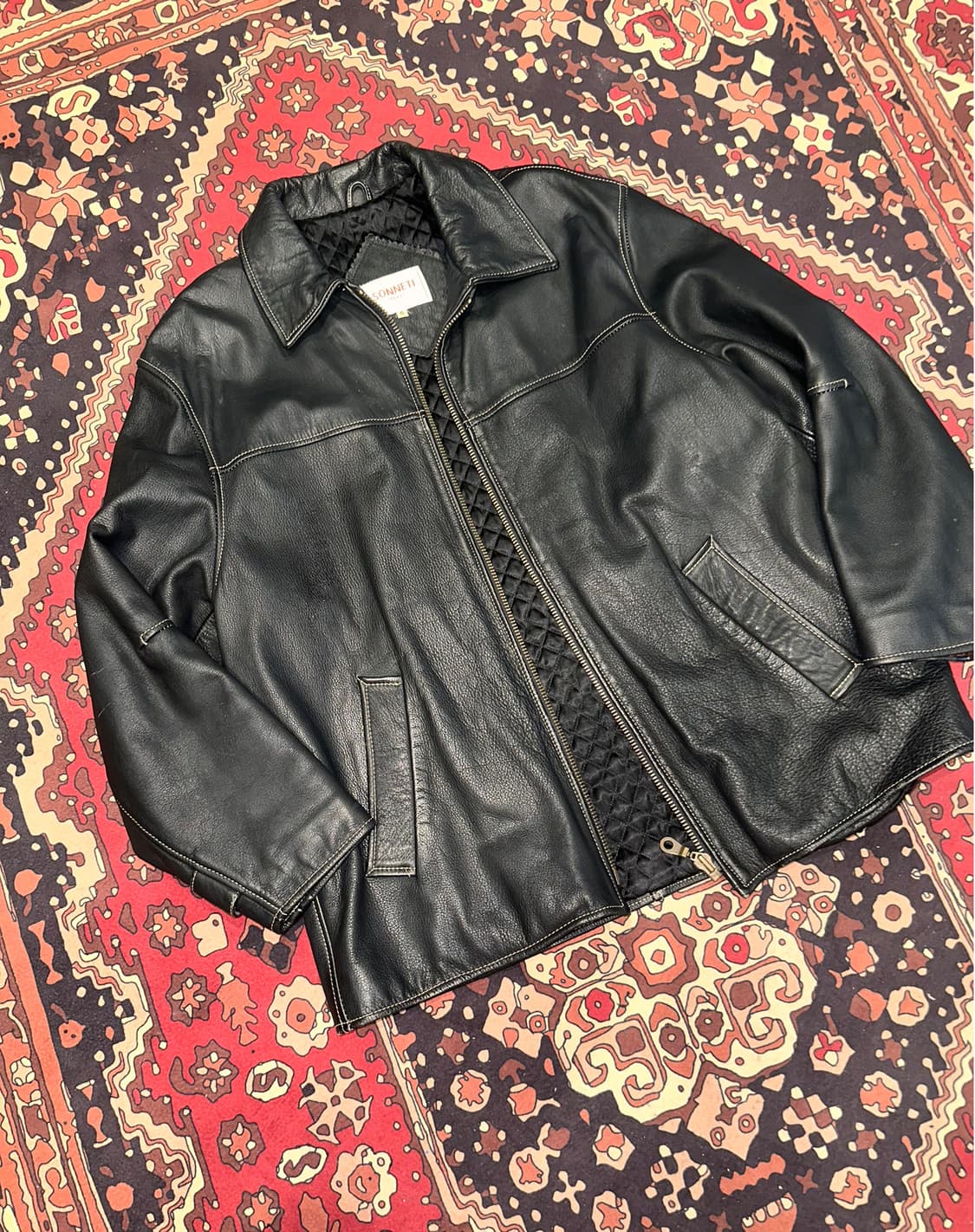 ( L-XL ) 가죽자켓 레더자켓 워크웨어 아메카지 봄버자켓 항공점퍼 상품이미지2