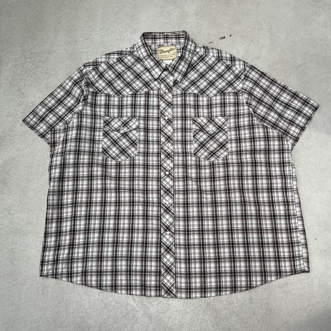 랭글러 웨스턴 체크하프셔츠 s10517 상품이미지1