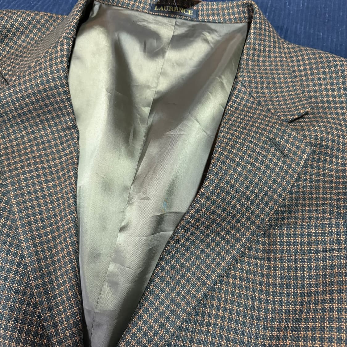 90‘s 로렌스 체크 울 자켓 103-105 상품이미지2