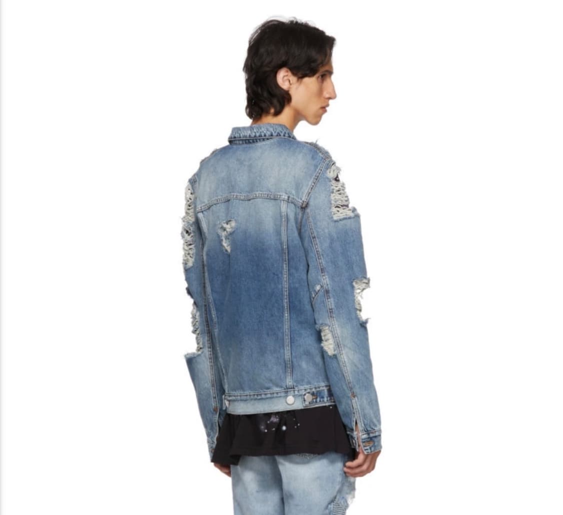 발망 좀비 디스트로이드 데님 자켓 L 상품이미지4