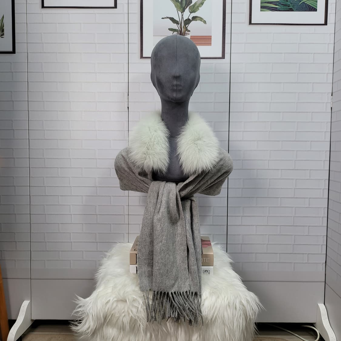 한섬 오즈세컨 폭스퍼 넥원머 머프러 목도리 스카프 프리 사이즈 상품이미지5