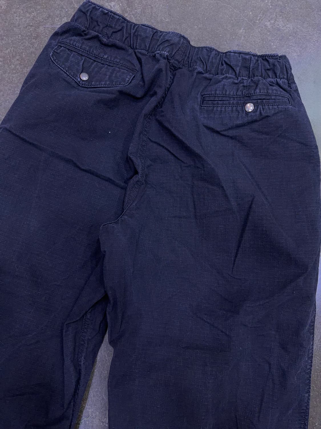 아웃스탠딩 립스탑 스트링 팬츠 블랙 S 상품이미지8