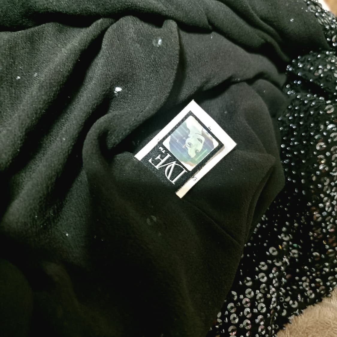 다이앤본퍼스텐버그 DVF 스팽글 비즈 실크 오픈형 가디건 (55-66) 상품이미지10