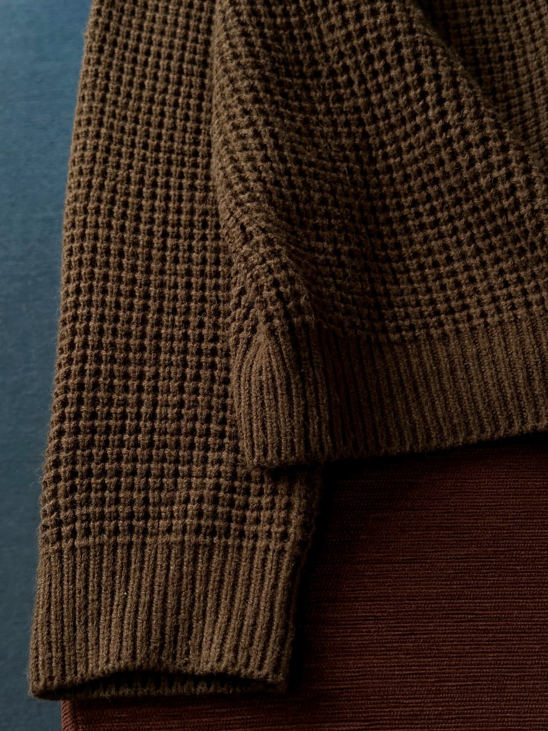 Middle gauge fisherman knit top 상품이미지3