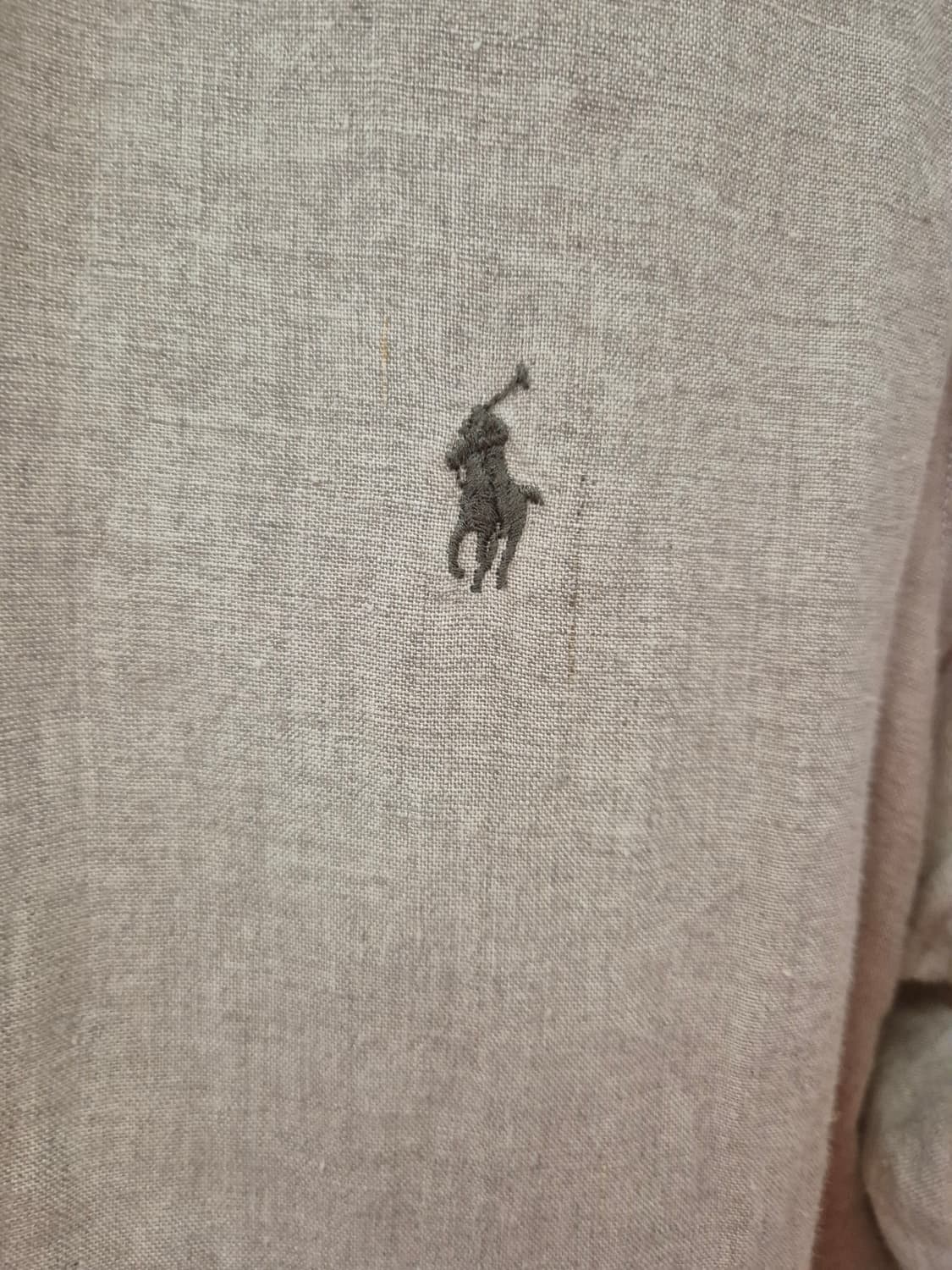 폴로랄프로렌 베이지셔츠 카키로고 L 상품이미지5