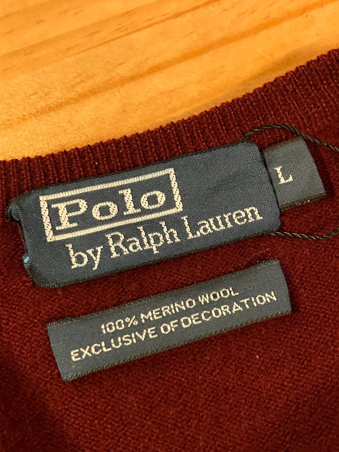 폴로 랄프로렌 니트 와인 L  #csz1890 상품이미지5