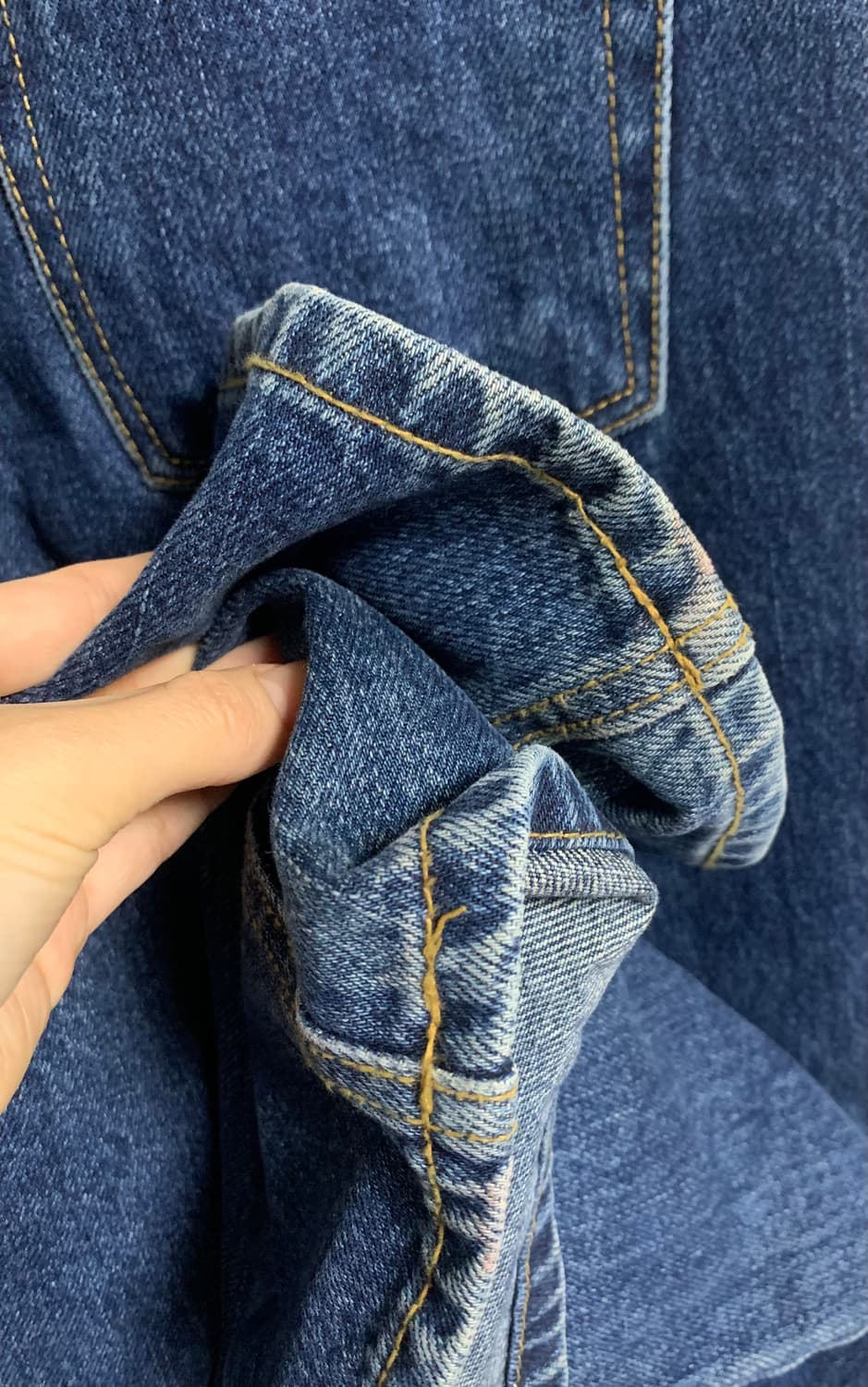 일괄) 쉬이즈큐트 프렌치데님 블루/코듀로이 브라운 M 상품이미지8