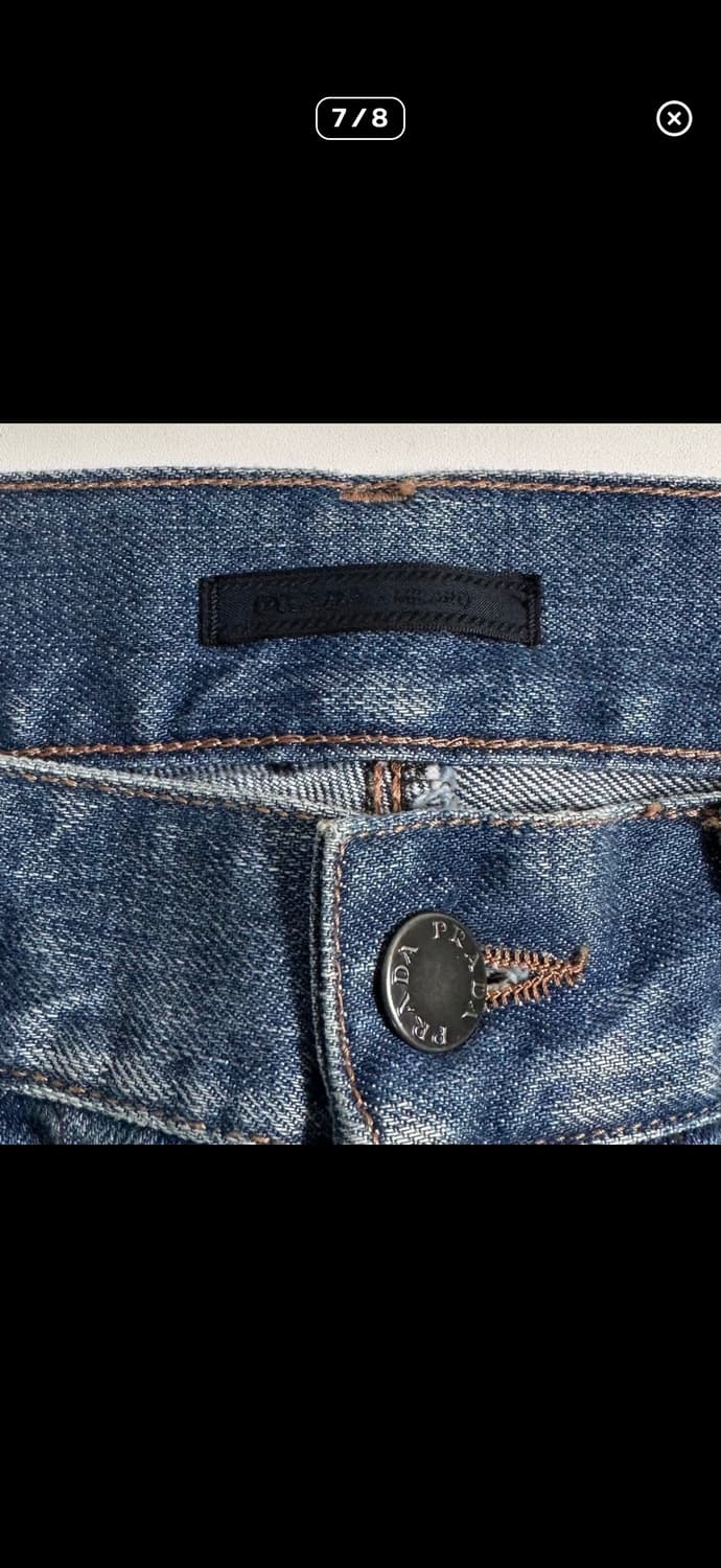 프라다 중청 데님팬츠 상품이미지5