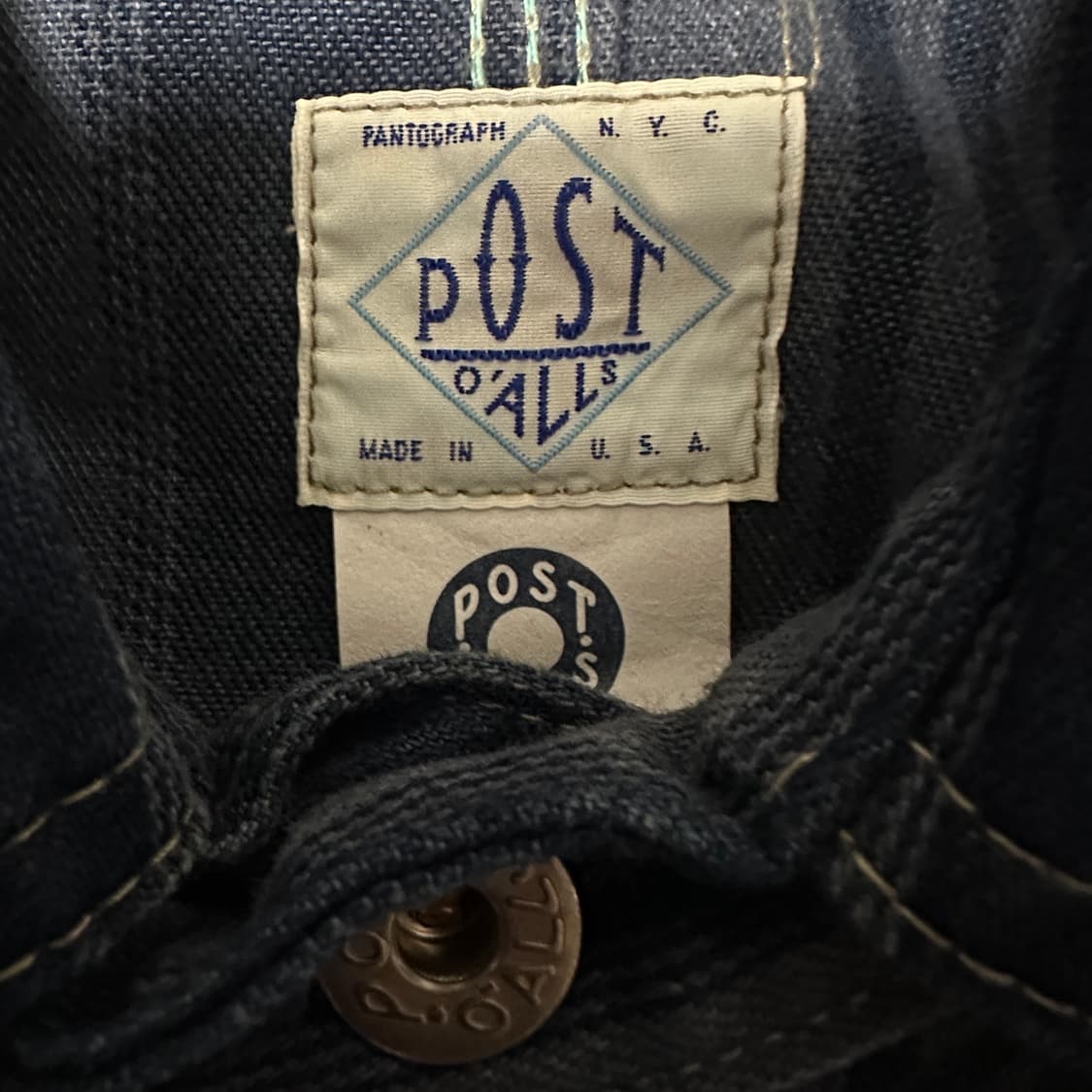 POST OVERALLS usa made denim jacket 상품이미지3