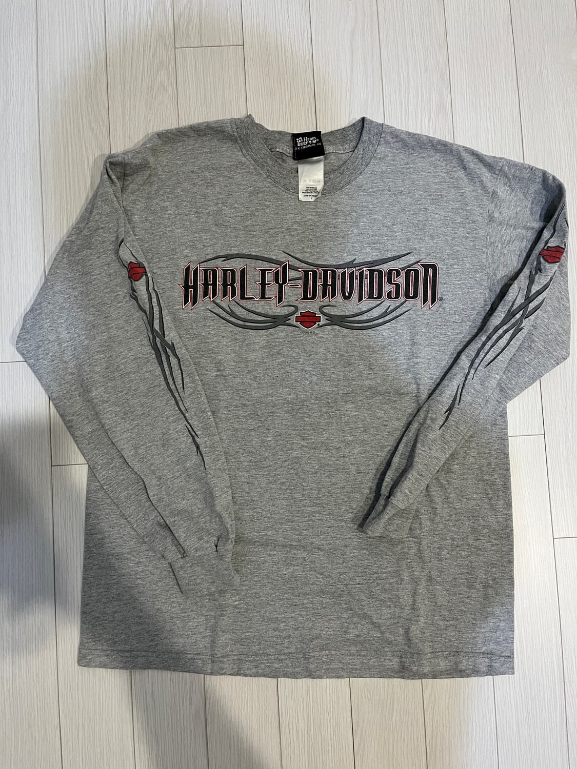 할리데이비슨 빈티지 롱슬리브 L made in USA 상품이미지1