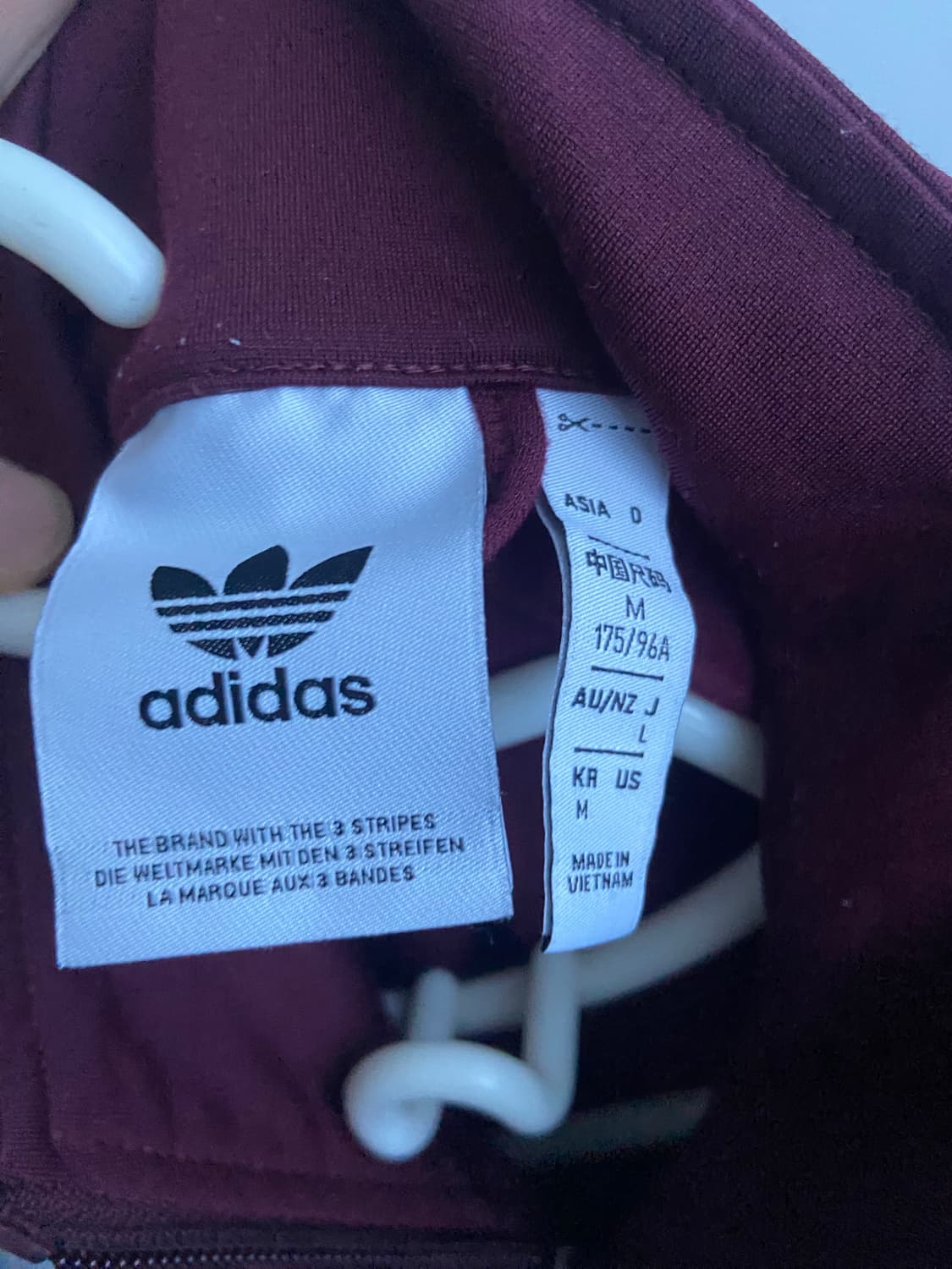 아디다스 파이어버드 버건디 져지 상품이미지2