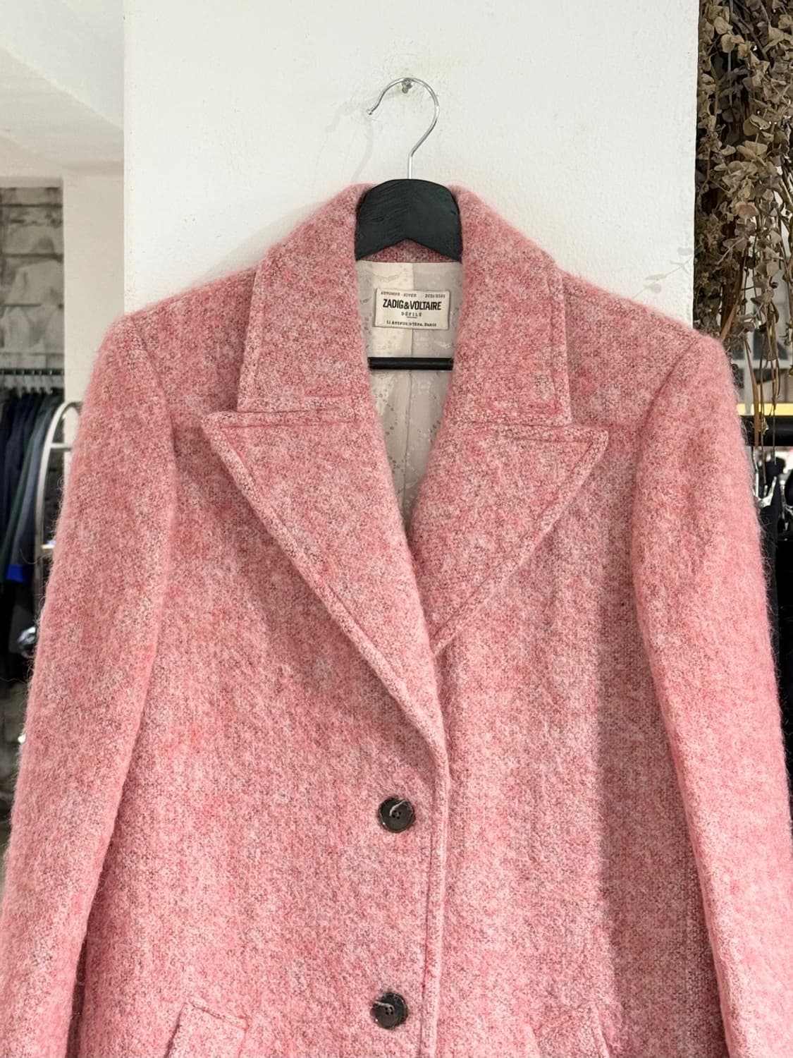 쟈딕앤볼테르 핑크 모나코 울 혼방 코트 상품이미지3