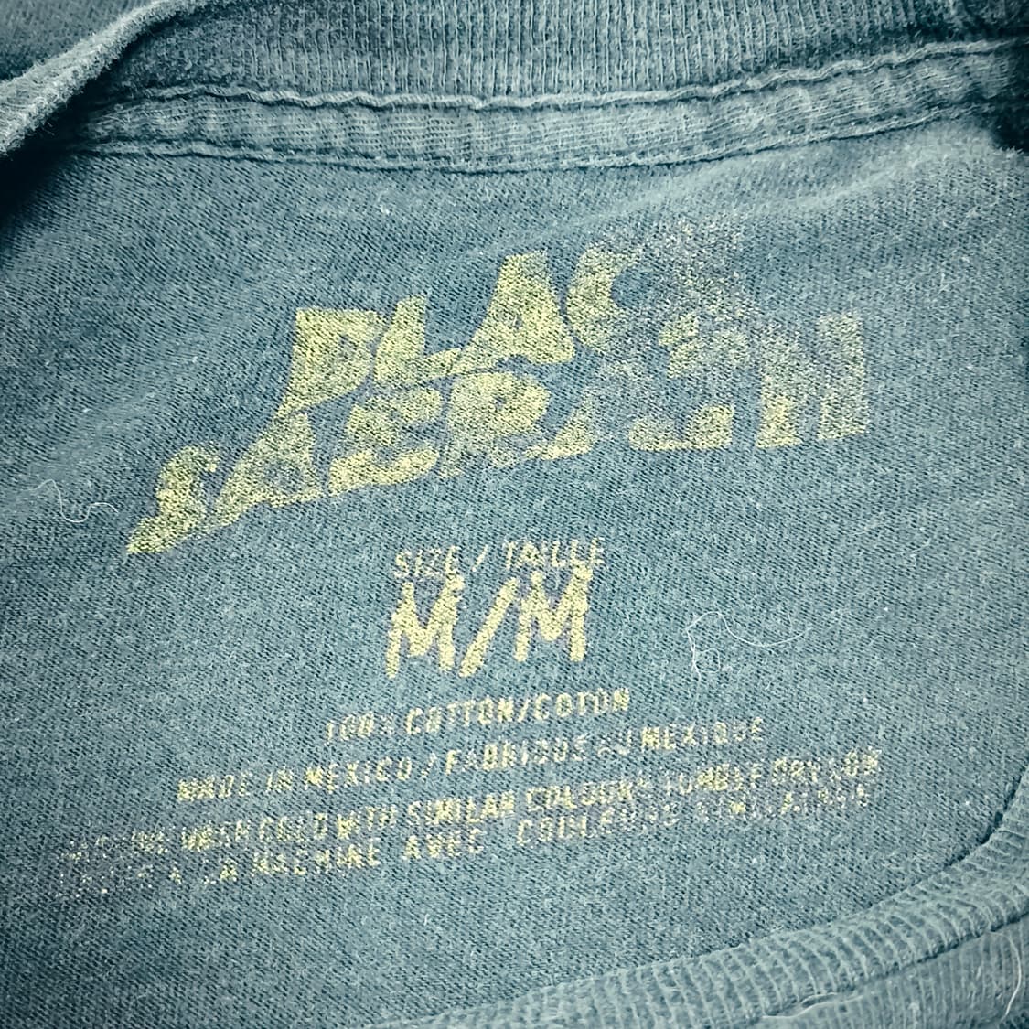 [M] Black Sabbath 블랙사바스 78' 투어티 밴드티 상품이미지4