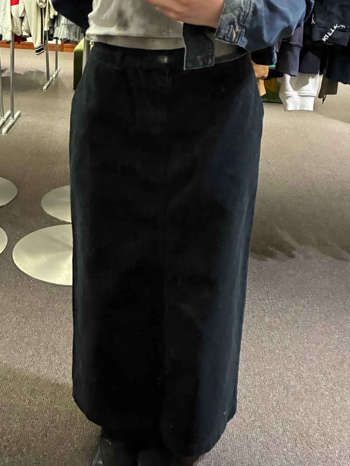 4)niko and 빈티지 여성 블랙 코튼 롱스커트 상품이미지2