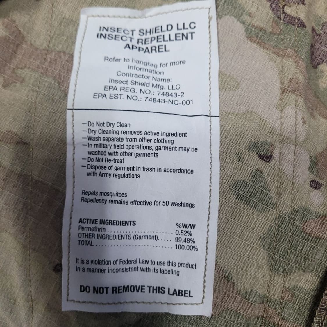 미 멀티캠 노멕스 전투 자켓 상품이미지7