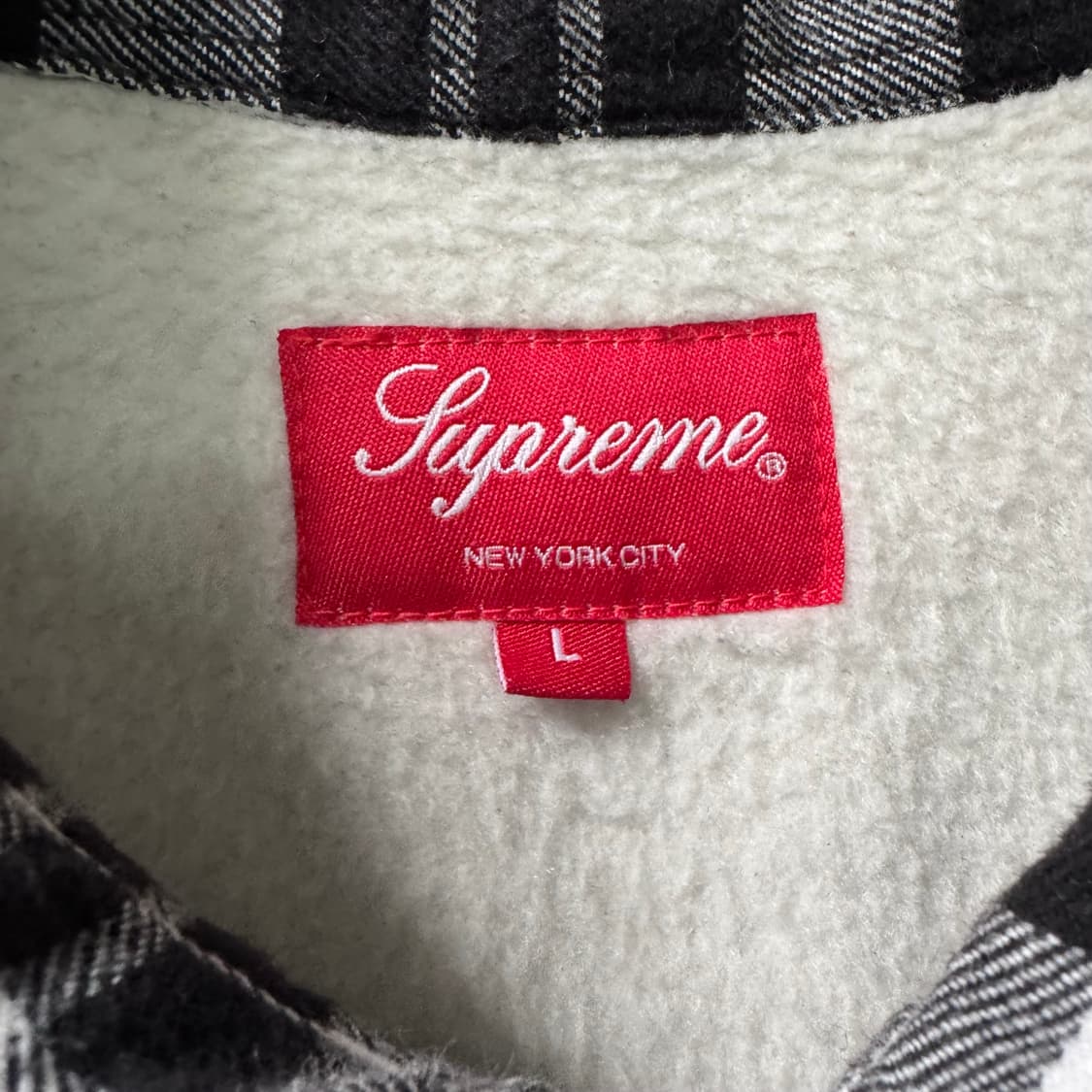 [L] 16FW Supreme 슈프림 플란넬 체크 셔츠 상품이미지9