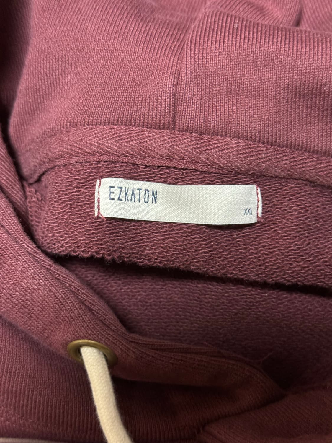 에즈카톤 버건디 후드티 상품이미지4