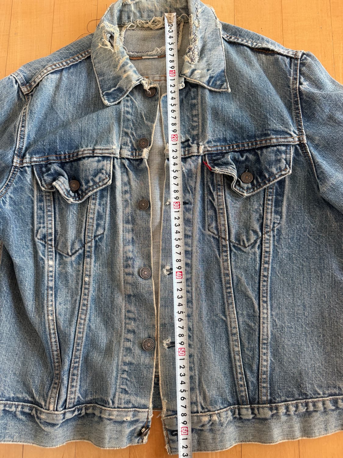 리바이스 워싱 빈티지 데님 자켓 상품이미지4