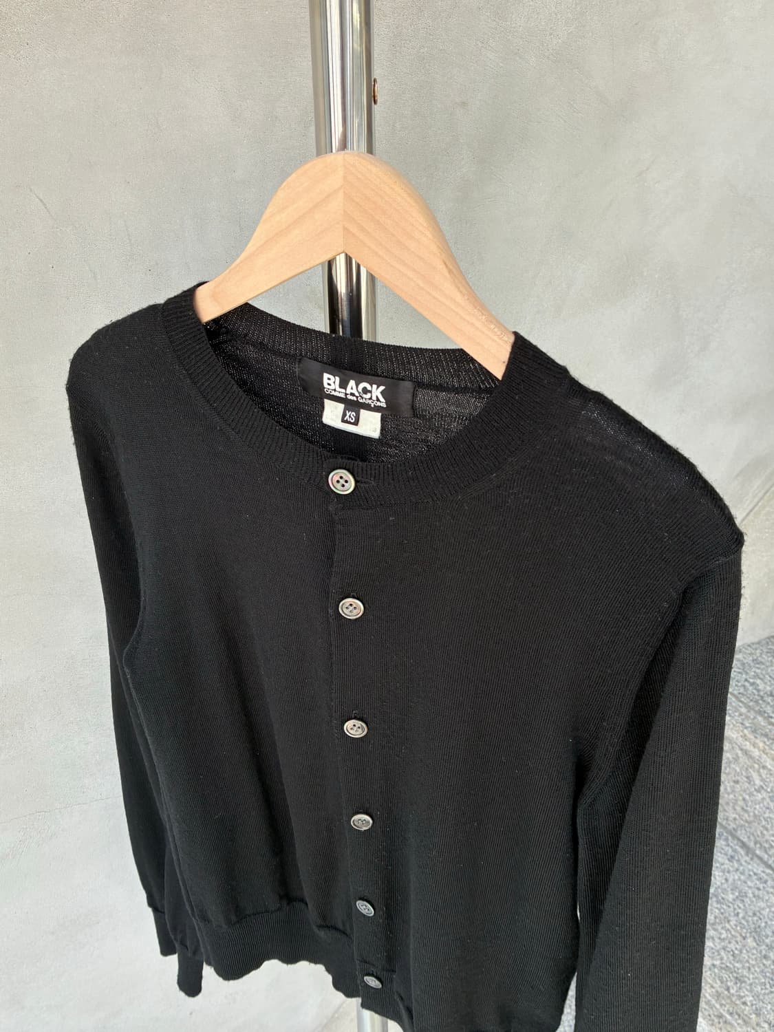 꼼데가르송 블랙 로고 가디건 상품이미지7