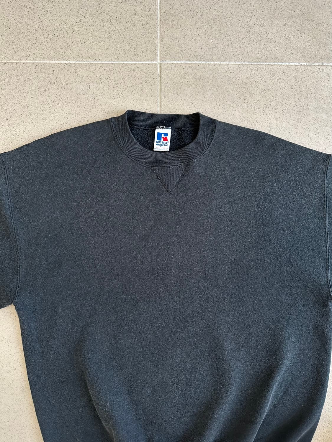 90s 빈티지 러셀 스웻셔츠 블랙 XL USA 상품이미지4