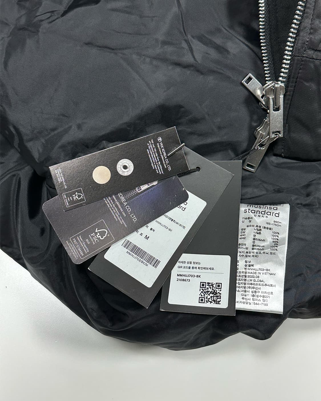 무신사스탠다드 ma-1 항공점퍼 (새상품) 상품이미지4