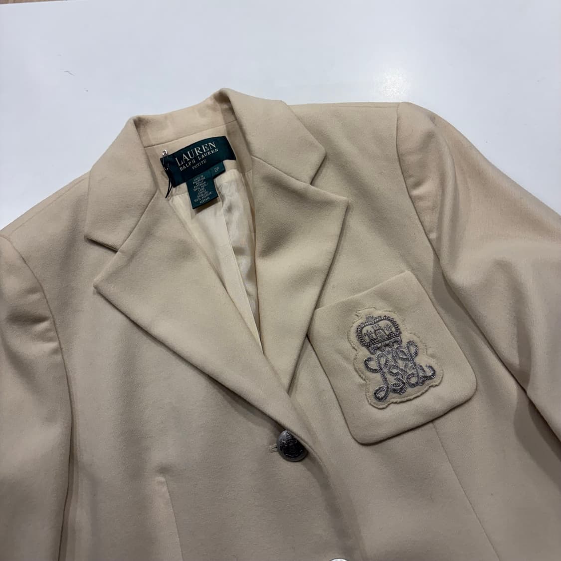 [2P] 폴로 로렌 랄프로렌 아이보리 블레이저 자켓 D518 상품이미지3