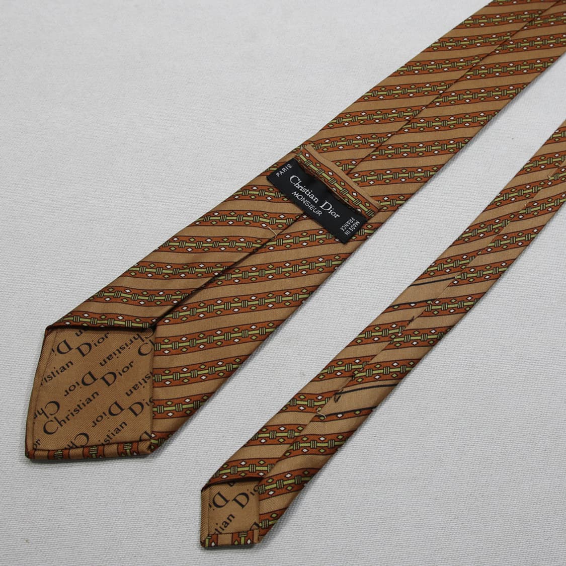 크리스찬 디올 실크 패턴 넥타이  상품이미지6