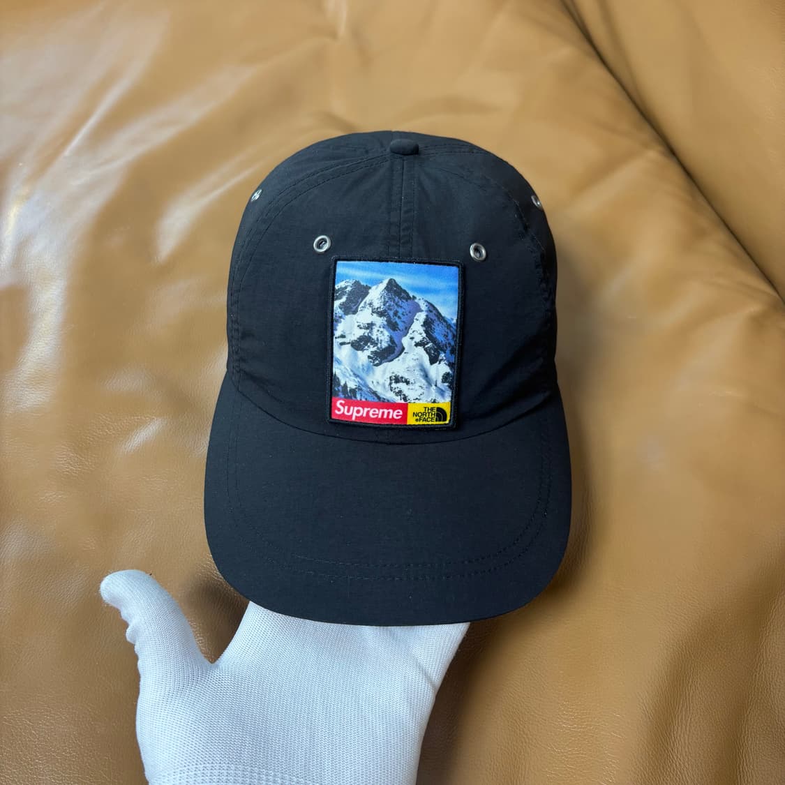 슈프림 노스페이스 6패널 볼캡 모자 설산 블랙 상품이미지2