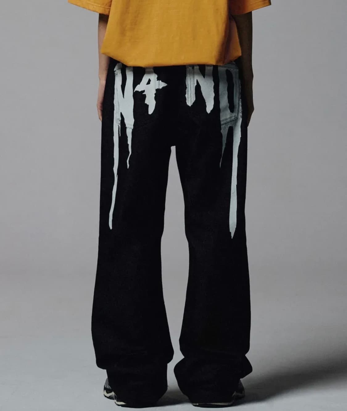 N4ND Drip Logo Denim Pants 드립 로고 데님 팬츠 상품이미지1