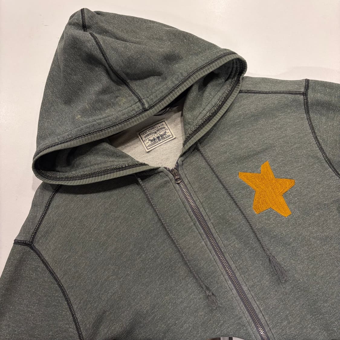 [L] 리바이스 빈티지 스타 SF53 후드집업 그린 B660 상품이미지3