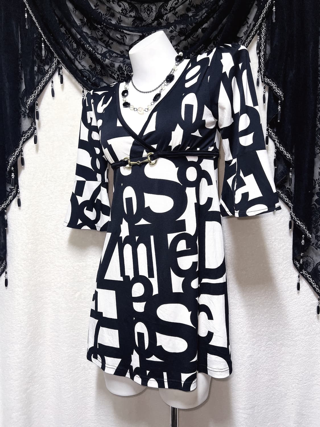 오네갸루 히메 로맨틱 로걀 금장버클 미니원피스 아게하 헤이세이 마즈깔 상품이미지4