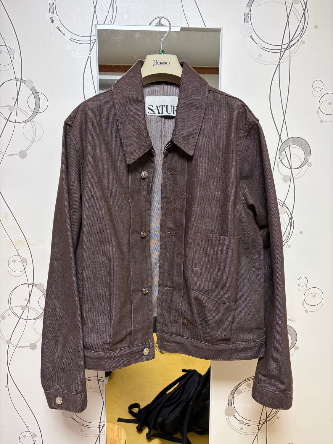 (L) 세터 카이엔 집 데님 트러커 자켓 브라운 상품이미지2