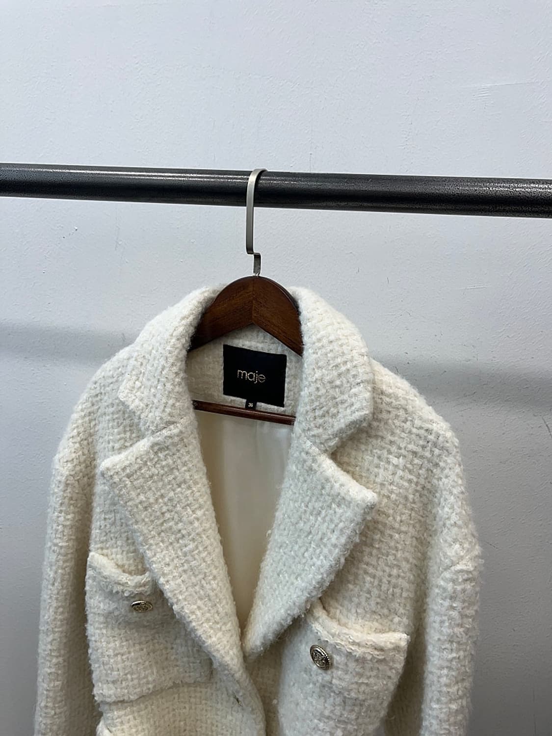 여)  마쥬 벨티드 트위드코트 
 상품이미지5